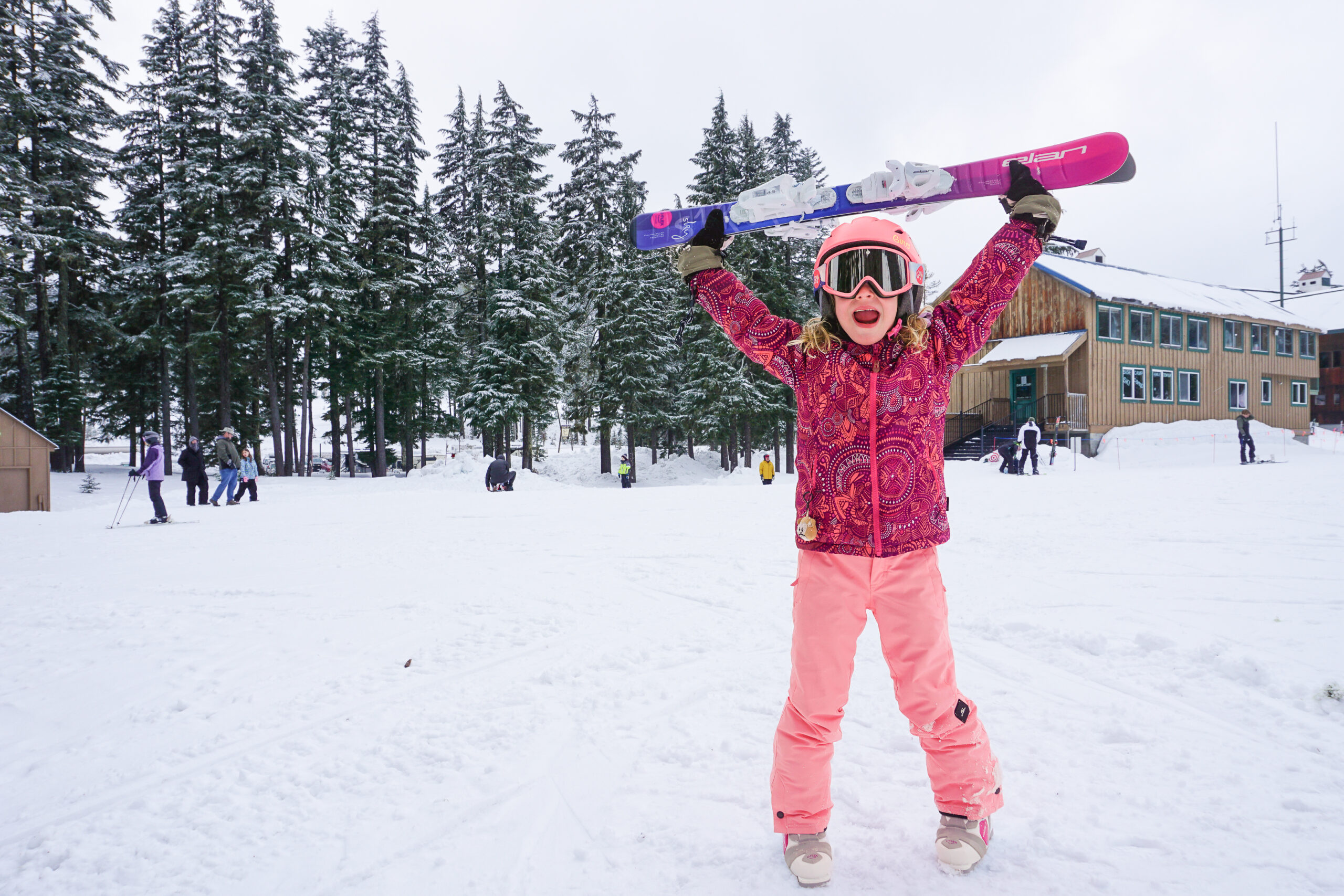 Kids 12 and under ski free at Willamette Pas with the Power Kids Pass