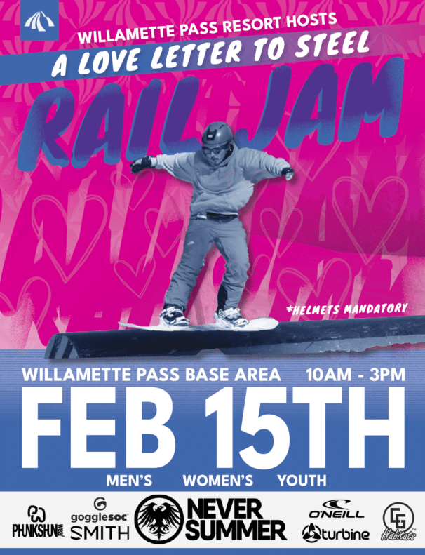 February Rail Jam at Willamette Pass - A Love Letter To Steel